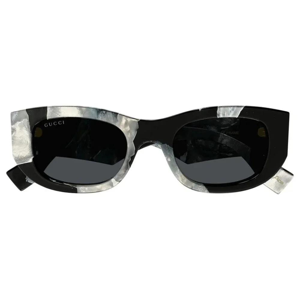NEW GUCCI SUNGLASSES GUCCI GG1627S 002 BLACK AND WHITE/GREY EYEWEAR - Picture 2 of 4